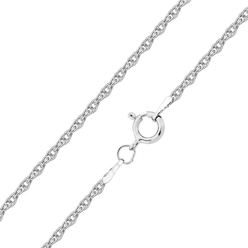 18ct White Gold 20 Prince of Wales Chain