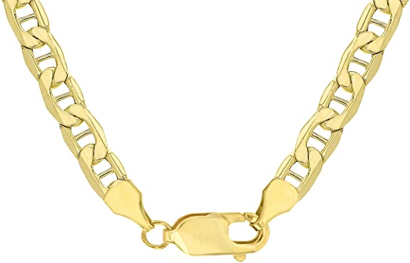 9ct Yellow Gold Diamond Cut Rambo Chain