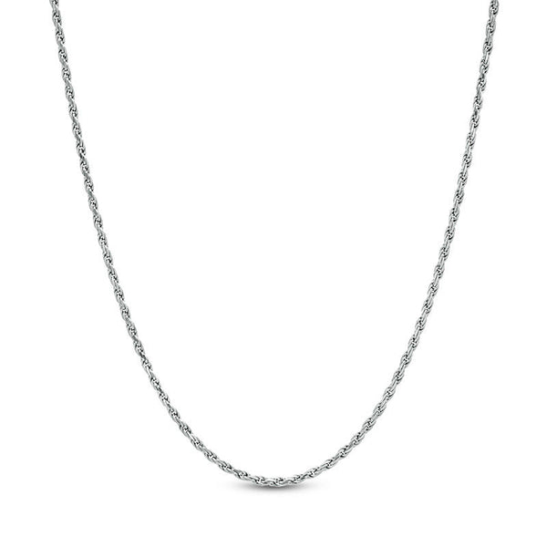 9ct White Gold 030 Rope Chain