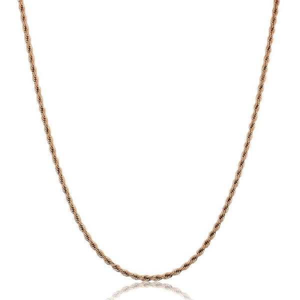 9ct Rose Gold 040 Rope Chain