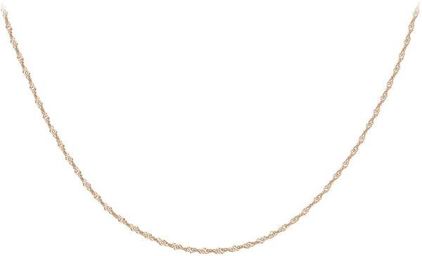 9ct Rose Gold 2.3mm Twist Curb Chain