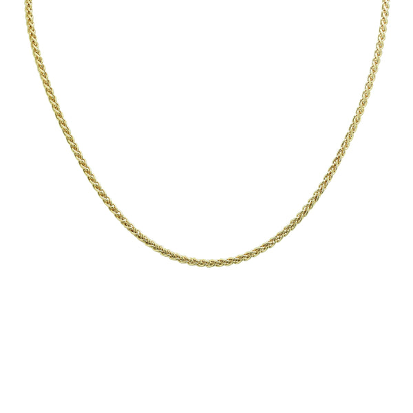 9ct Yellow Gold Wheat Spiga Chain